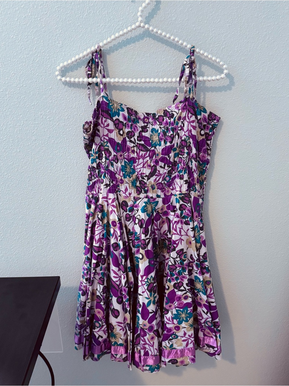 VINTAGE Fire Los Angeles Cotton Colorful Floral Sundress